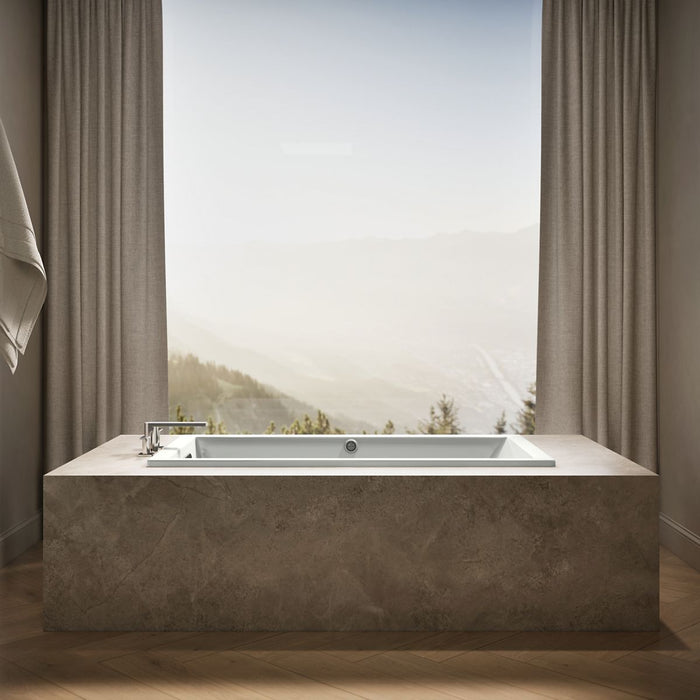 KOHLER K-1130-W1 Underscore 60" x 32" drop-in bath with Bask heated surface