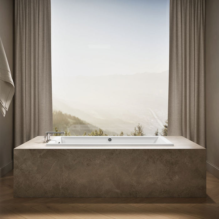 KOHLER K-1130-W1 Underscore 60" x 32" drop-in bath with Bask heated surface