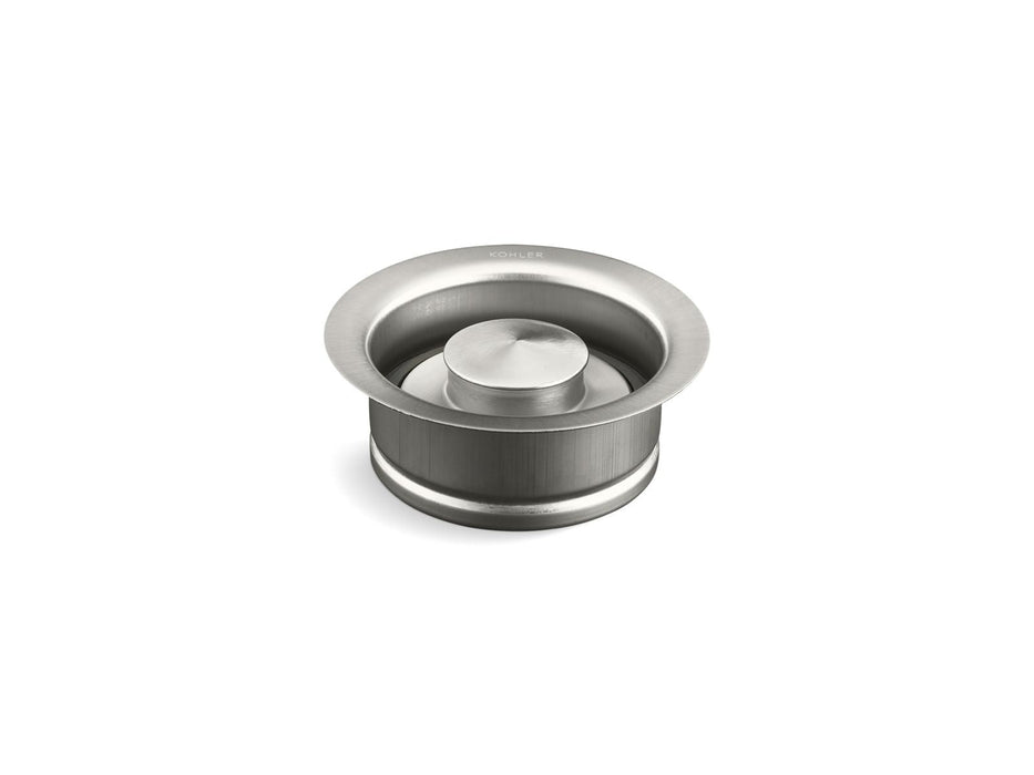KOHLER K-11352 Disposal flange with stopper, brushed stainless