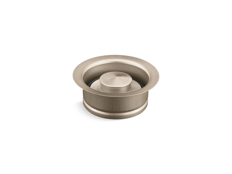 KOHLER K-11352 Disposal flange with stopper, vibrant brushed bronze