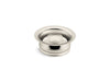 KOHLER K-11352 Disposal flange with stopper, vibrant polished nickel