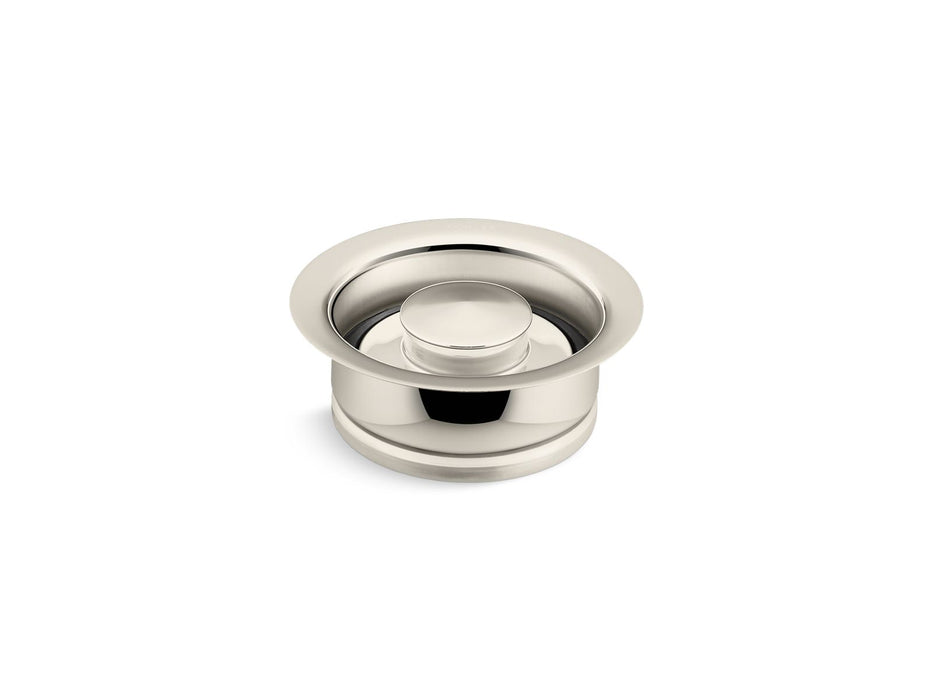 KOHLER K-11352 Disposal flange with stopper, vibrant polished nickel