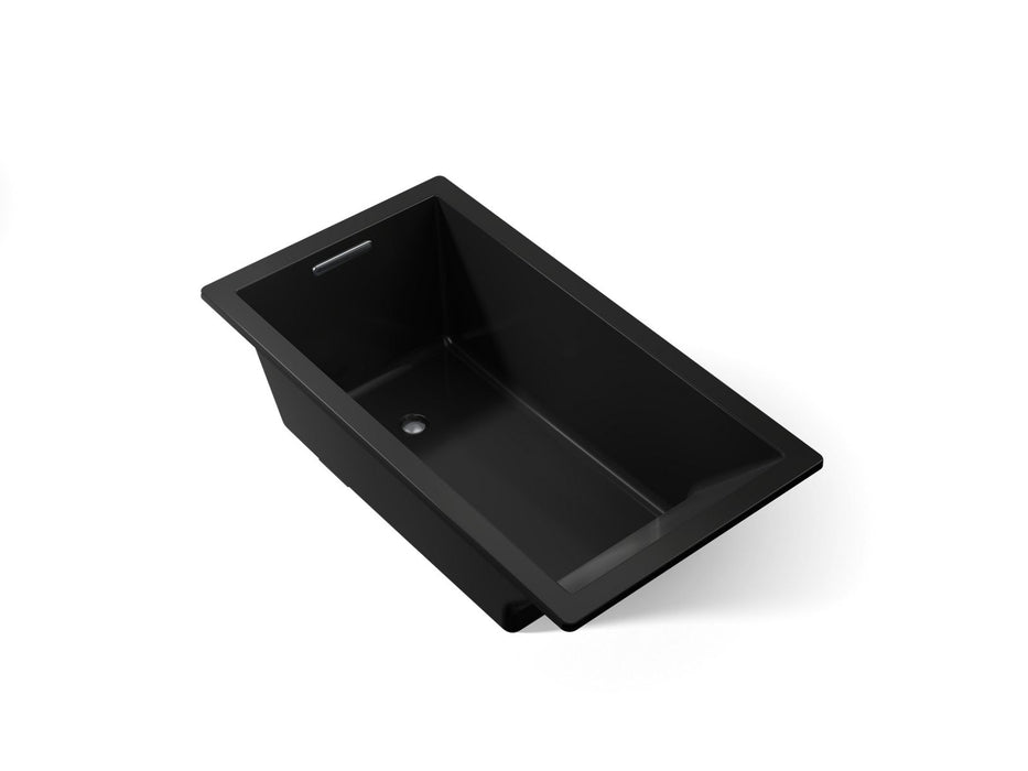 KOHLER K-1136 Underscore 66" x 36" drop-in bath, black black