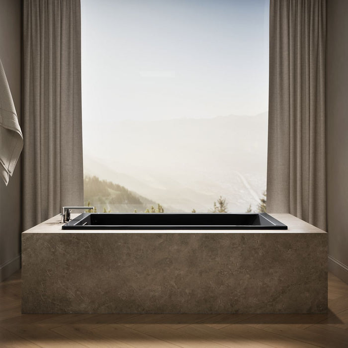 KOHLER K-1136 Underscore 66" x 36" drop-in bath, black black - view 3