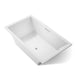 KOHLER K-1137-W1 Underscore 72" x 42" drop-in bath with Bask heated surface, white