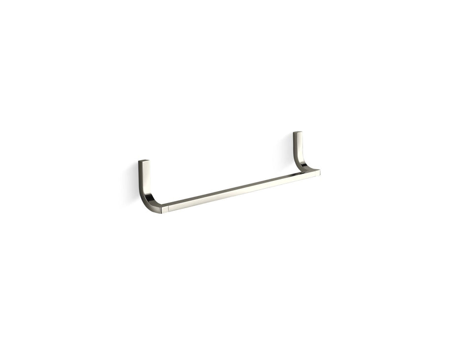 KOHLER K-11580 Loure 18" towel bar, vibrant polished nickel