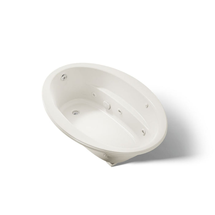 KOHLER K-1162 Sunward 60" x 42" drop-in whirlpool bath, biscuit - view 3