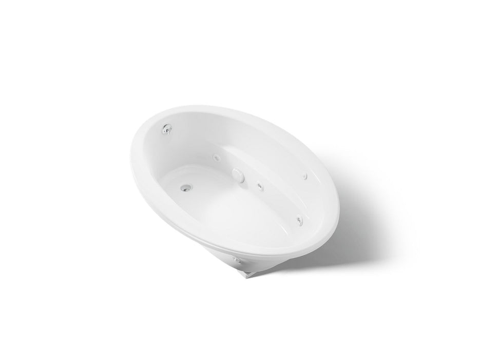 KOHLER K-1162 Sunward 60" x 42" drop-in whirlpool bath, white