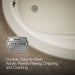 KOHLER K-1162-CB Sunward 60" x 42" drop-in whirlpool bath with Bask heated surface, biscuit - view 5