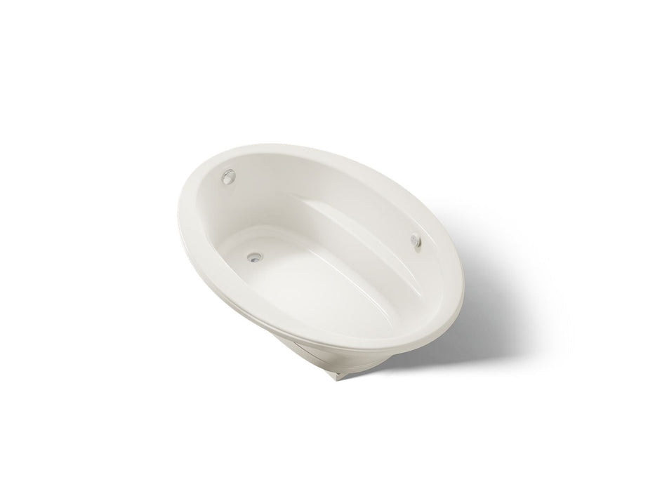 KOHLER K-1162-GH Sunward 60" x 42" drop-in Heated BubbleMassage air bath, biscuit