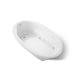 KOHLER K-1162-H Sunward 60" x 42" drop-in whirlpool bath, white