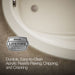 KOHLER K-1164-GH Sunward 72" x 42" drop-in Heated BubbleMassage air bath, biscuit - view 4