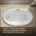 KOHLER K-1164-W1 Sunward 72" x 42" drop-in whirlpool bath with Bask heated surface, white - view 5