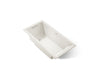 KOHLER K-1167-GH Underscore 60" x 30" drop-in Heated BubbleMassage air bath, biscuit