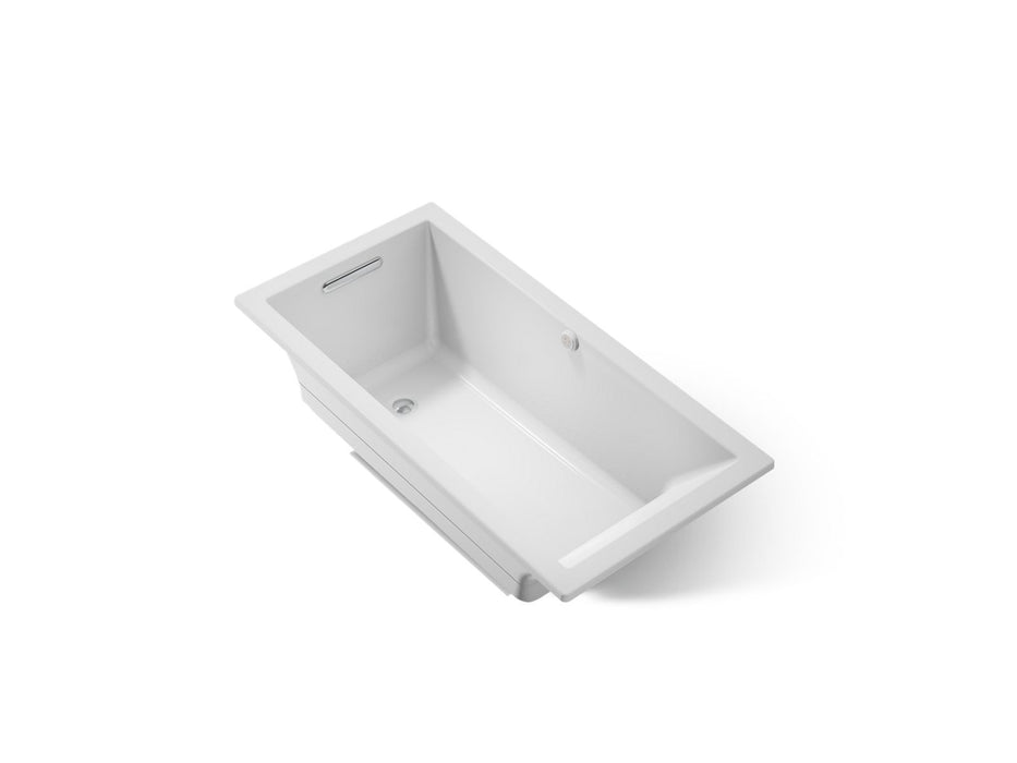 KOHLER K-1167-GH Underscore 60" x 30" drop-in Heated BubbleMassage air bath, ice grey