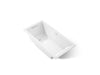 KOHLER K-1167-GH Underscore 60" x 30" drop-in Heated BubbleMassage air bath, white