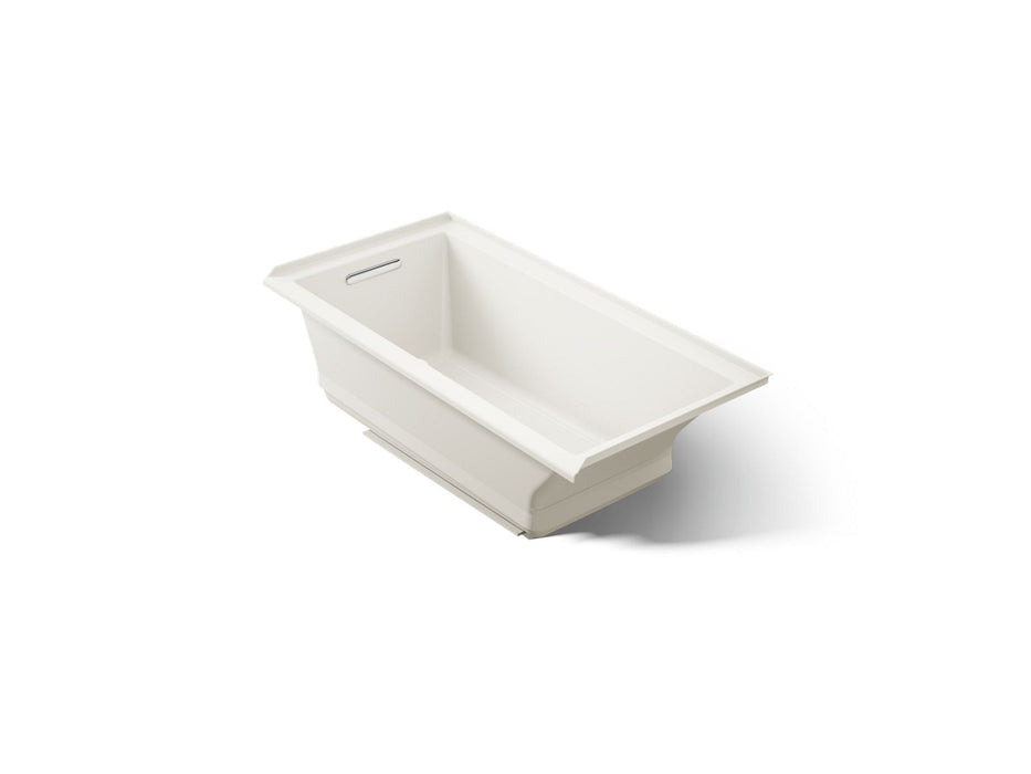 KOHLER K-1167-GHLF Underscore 60" x 30" alcove Heated BubbleMassage air bath, left drain, biscuit