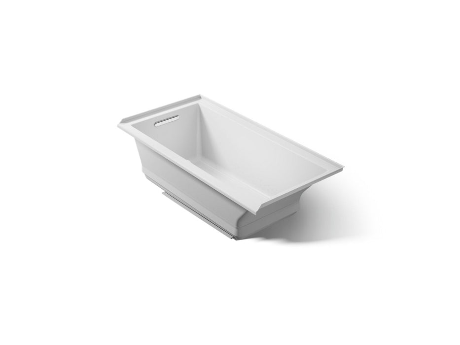 KOHLER K-1167-GHLF Underscore 60" x 30" alcove Heated BubbleMassage air bath, left drain, ice grey