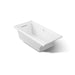 KOHLER K-1167-GHLW Underscore 60" x 30" alcove Heated BubbleMassage air bath with Bask, left drain, white