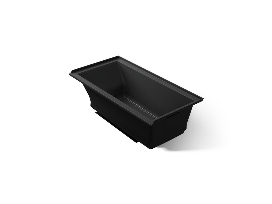 KOHLER K-1167-GHRF Underscore 60" x 30" alcove Heated BubbleMassage air bath, right drain, black black
