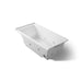 KOHLER K-1167-JRH Underscore 60" x 30" drop-in/alcove heated whirlpool bath, right drain, ice grey