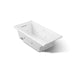 KOHLER K-1167-XHGHL Underscore 60" x 30" alcove Heated BubbleMassage air bath with whirlpool, left drain, white