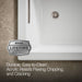 KOHLER K-1168-GH Underscore 60" x 32" drop-in Heated BubbleMassage air bath, white - view 5