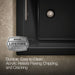 KOHLER K-1168-GHW Underscore 60" x 32" drop-in Heated BubbleMassage air bath with Bask heated surface, black black - view 5
