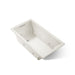 KOHLER K-1168-JH Underscore 60" x 32" drop-in heated whirlpool bath, biscuit