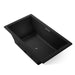 KOHLER K-1174-JH Underscore 72" x 42" drop-in heated whirlpool bath, black black