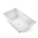 KOHLER K-1174-JH Underscore 72" x 42" drop-in heated whirlpool bath, white