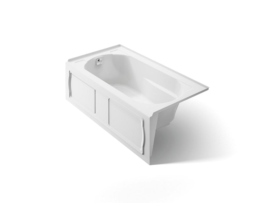 KOHLER K-1184-LA Devonshire 60" x 32" alcove bath, left drain, white