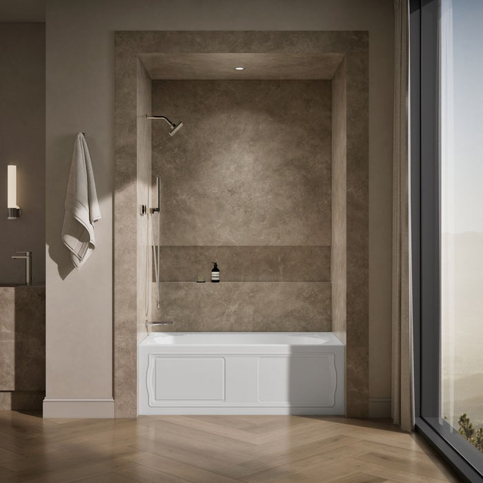 KOHLER K-1184-LA Devonshire 60" x 32" alcove bath, left drain, white - view 4