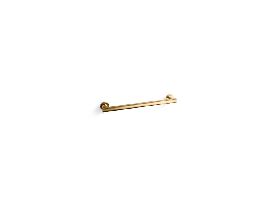 KOHLER K-11892 Purist 18" grab bar, vibrant brushed moderne brass