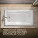 KOHLER K-1224 Mariposa 66" x 36" drop-in whirlpool bath, white - view 4