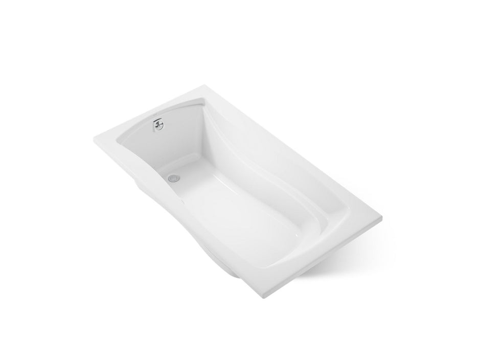KOHLER K-1224-GH Mariposa 66" x 36" drop-in Heated BubbleMassage air bath, white