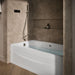 KOHLER K-1224-GHLAW Mariposa 66" x 36" alcove Heated BubbleMassage air bath with Bask heated surface, left drain, white -...