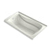 KOHLER K-1224-GHLW Mariposa 66" x 36" alcove Heated BubbleMassage air bath with Bask heated surface, left drain, dune