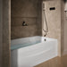 KOHLER K-1224-GHRA Mariposa 66" x 36" alcove Heated BubbleMassage air bath, right drain, white - view 3