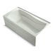 KOHLER K-1224-GHRAW Mariposa 66" x 36" alcove Heated BubbleMassage air bath with Bask heated surface, right drain, dune
