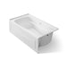 KOHLER K-1224-GHRAW Mariposa 66" x 36" alcove Heated BubbleMassage air bath with Bask heated surface, right drain, white