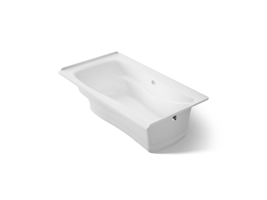 KOHLER K-1224-GHRF Mariposa 66" x 36" alcove Heated BubbleMassage air bath, right drain, white