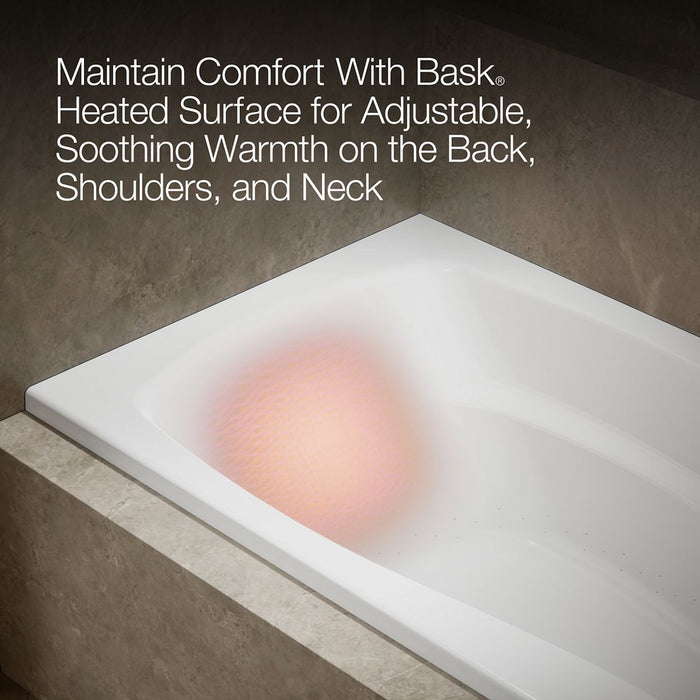 KOHLER K-1224-GHRF Mariposa 66" x 36" alcove Heated BubbleMassage air bath, right drain, white - view 4