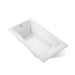 KOHLER K-1224-HB Mariposa 66" x 35-7/8" drop-in heated whirlpool bath, white