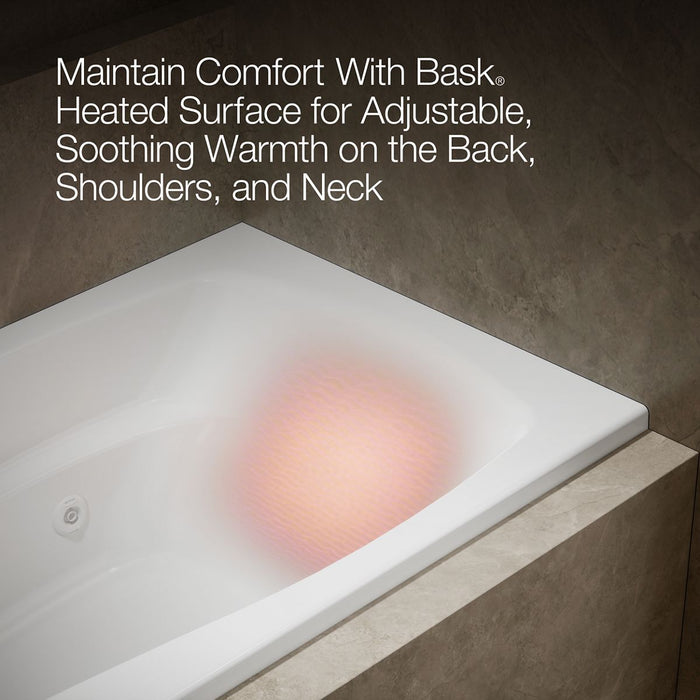 KOHLER K-1224-LH Mariposa 66" x 36" alcove heated whirlpool, left drain, white - view 5