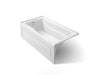 KOHLER K-1229-LA Mariposa 66" x 36" alcove bath, left drain, white