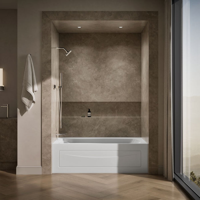 KOHLER K-1229-LA Mariposa 66" x 36" alcove bath, left drain, white - view 3