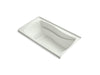 KOHLER K-1229-R Mariposa 66" x 36" alcove bath with alcove and right-hand drain, dune