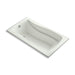 KOHLER K-1229-W1 Mariposa 66" x 36" drop-in bath with Bask heated surface, dune