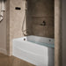 KOHLER K-1239-GHLAW Mariposa 60" x 36" alcove Heated BubbleMassage air bath with Bask heated surface, left drain, white -...